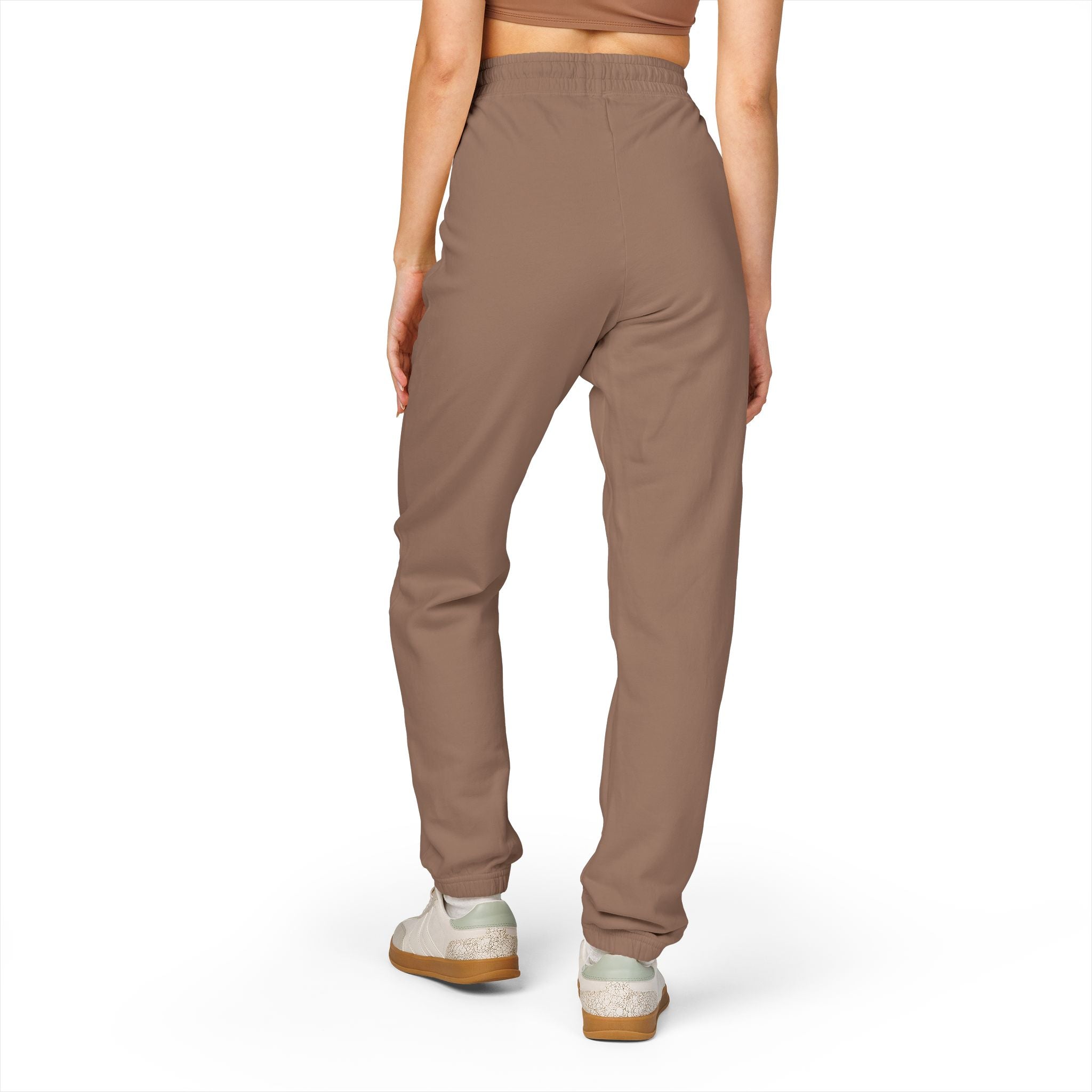 Cross & Roses Sweatpants — Religious Graphic Fleece Joggers