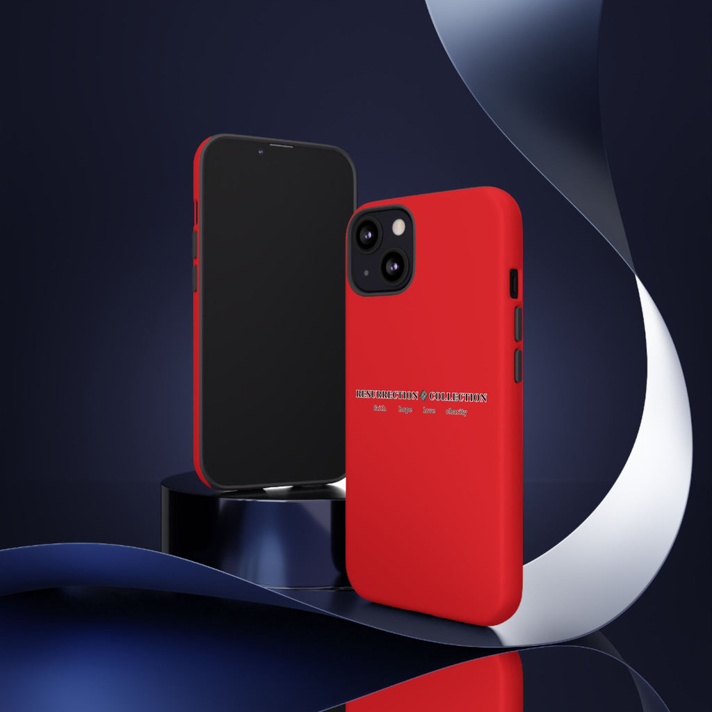 Resurrection Collection Red Tough Phone Case — Bold Religious Faith Design