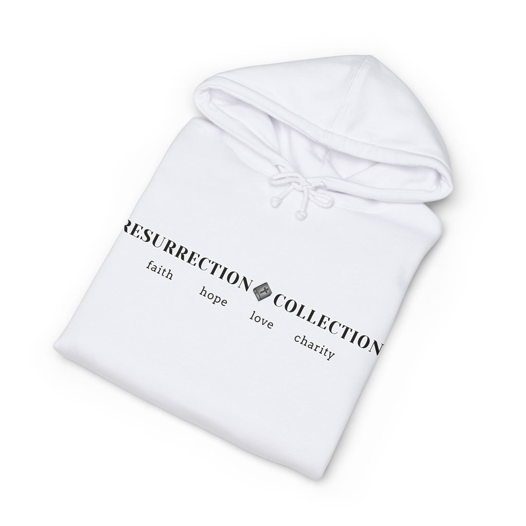 Resurrection Collection Hoodie — Faith, Hope, Love, Charity Pullover