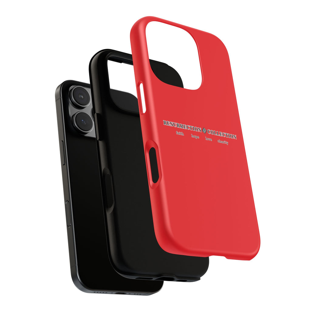 Resurrection Collection Red Tough Phone Case — Bold Religious Faith Design