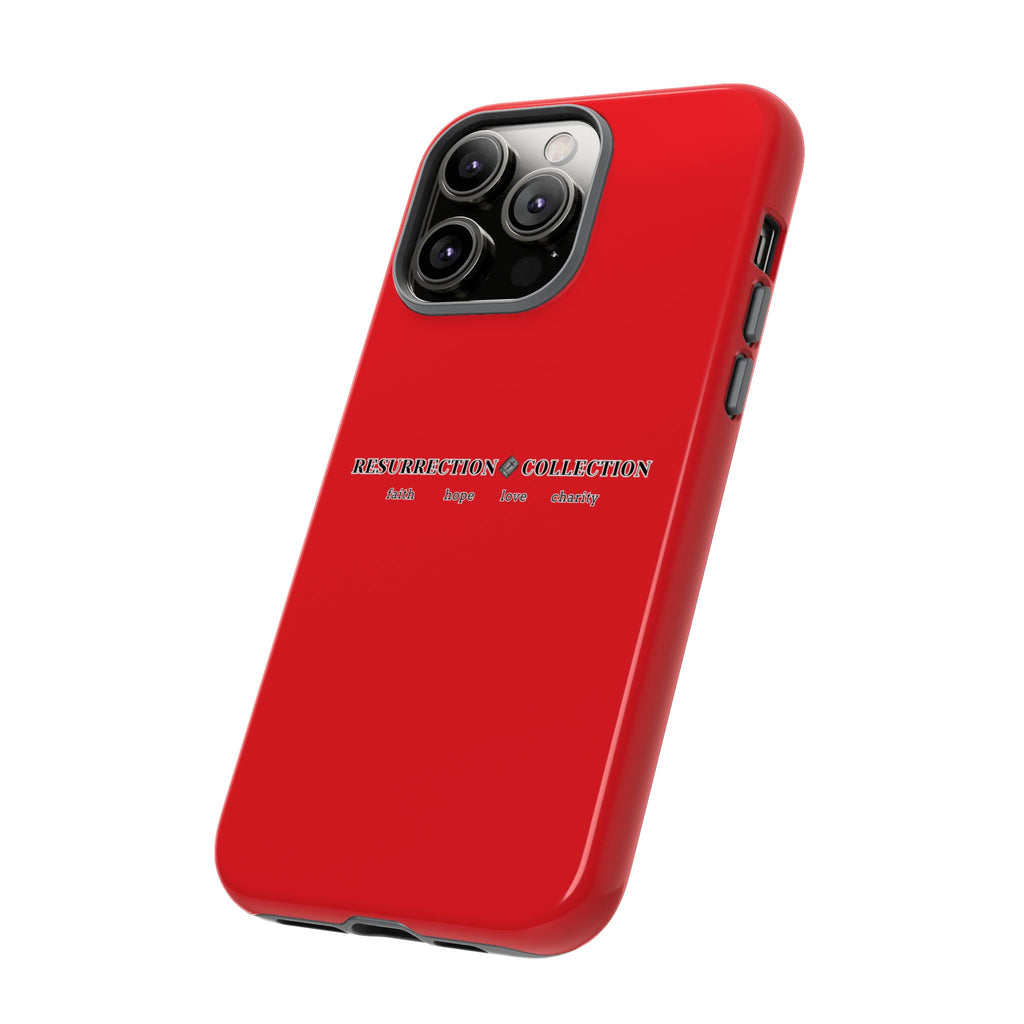 Resurrection Collection Red Tough Phone Case — Bold Religious Faith Design