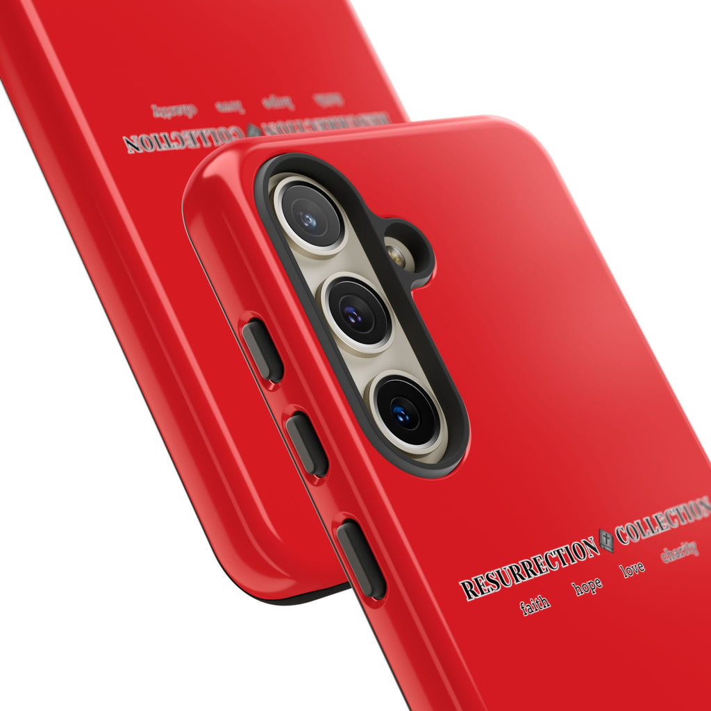 Resurrection Collection Red Tough Phone Case — Bold Religious Faith Design
