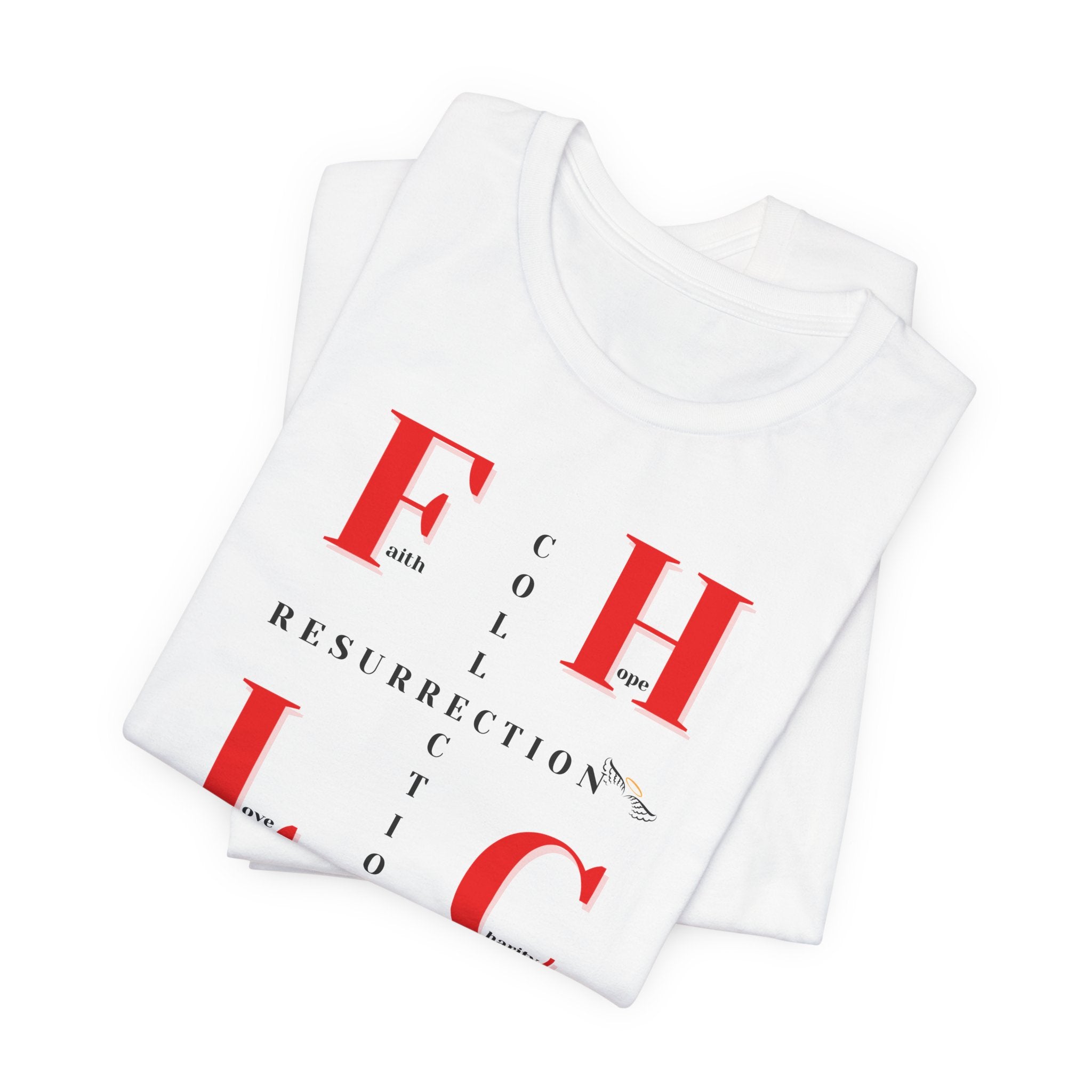 Resurrection Collection Graphic Tee – Faith Hope Love Shirt