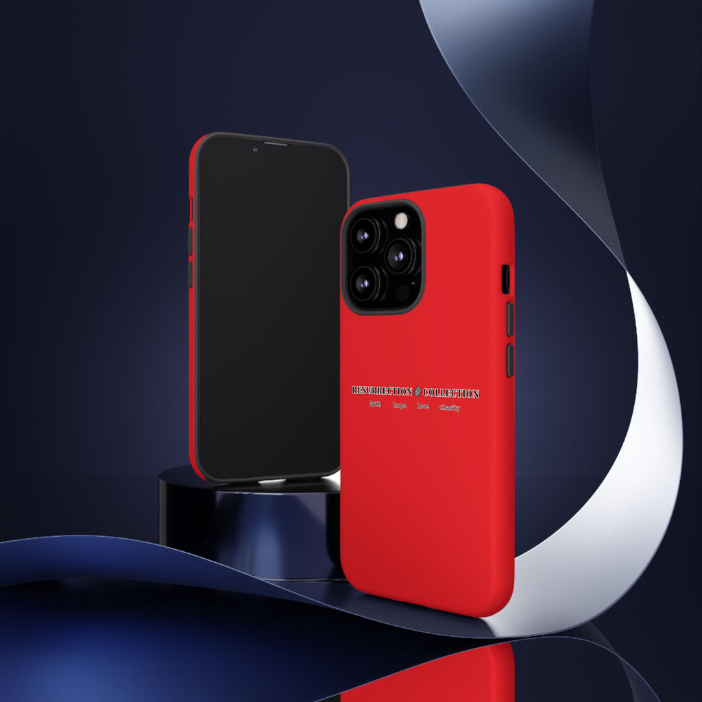 Resurrection Collection Red Tough Phone Case — Bold Religious Faith Design
