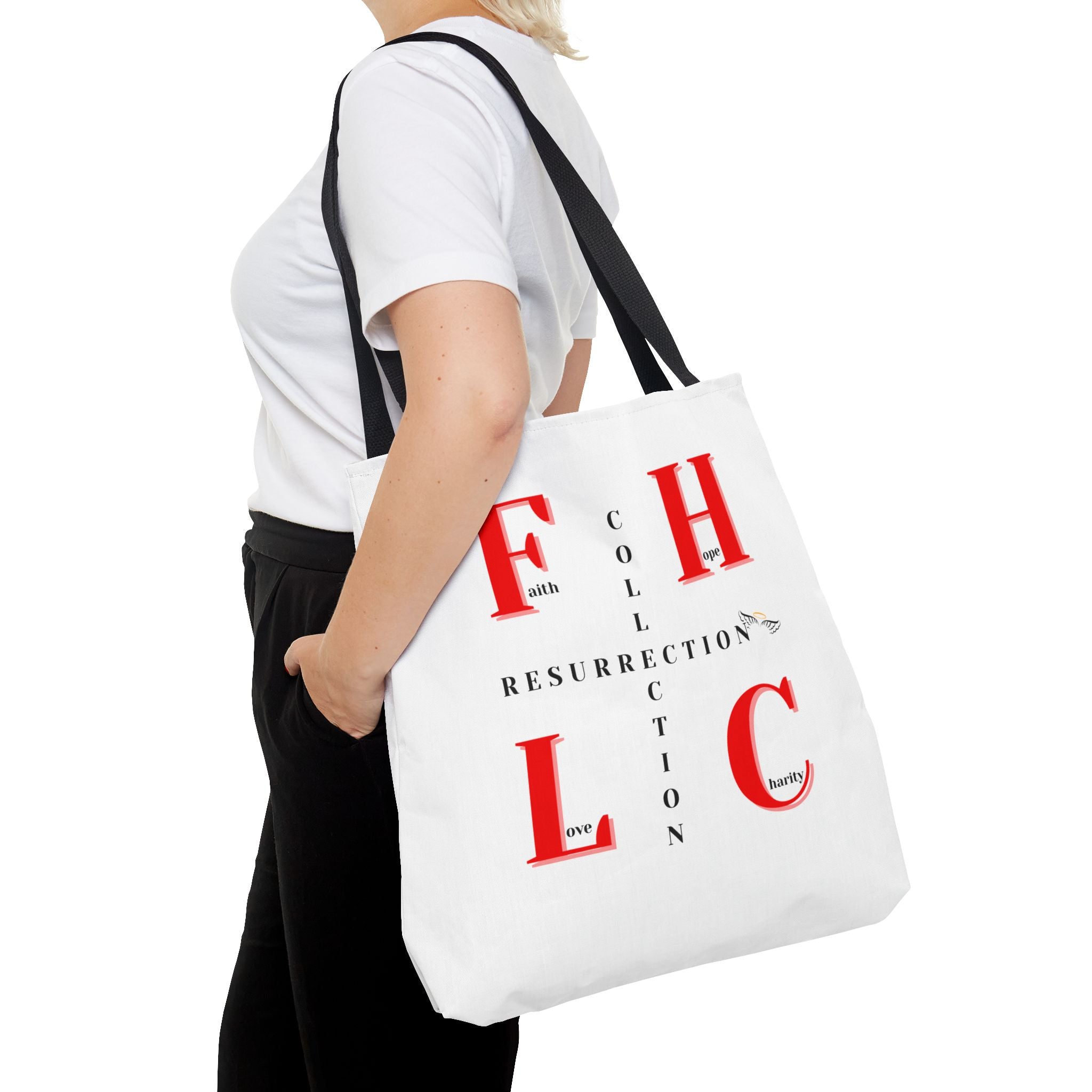 Resurrection Collection Tote Bag — Faith & Hope Graphic Tote