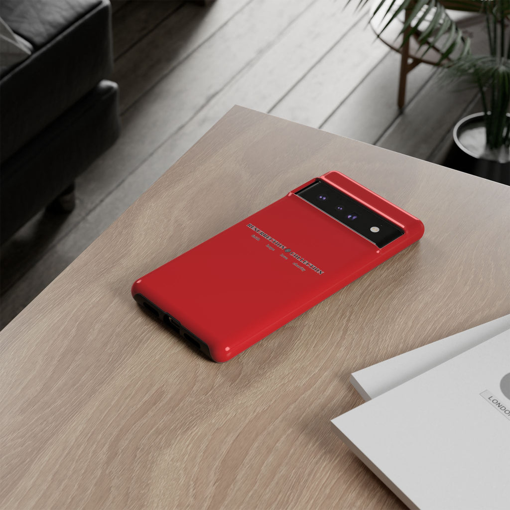 Resurrection Collection Red Tough Phone Case — Bold Religious Faith Design