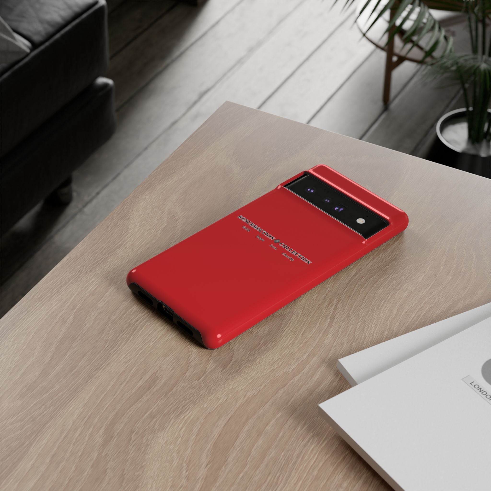 Resurrection Collection Red Tough Phone Case — Bold Religious Faith Design
