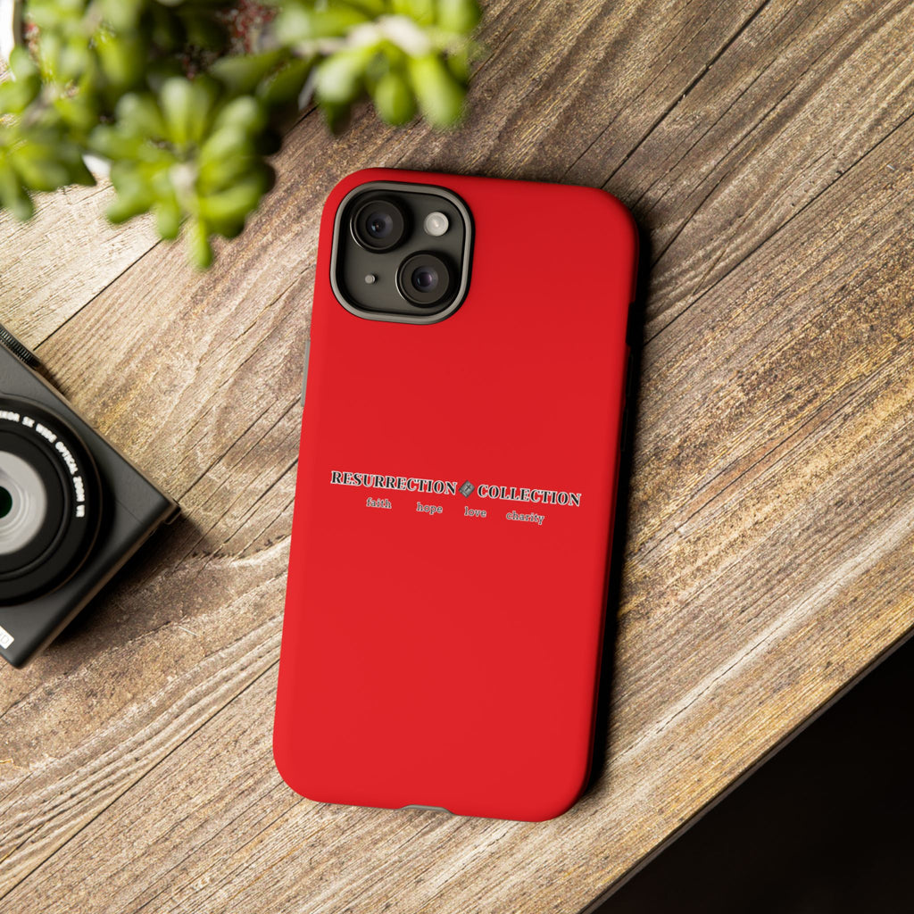 Resurrection Collection Red Tough Phone Case — Bold Religious Faith Design
