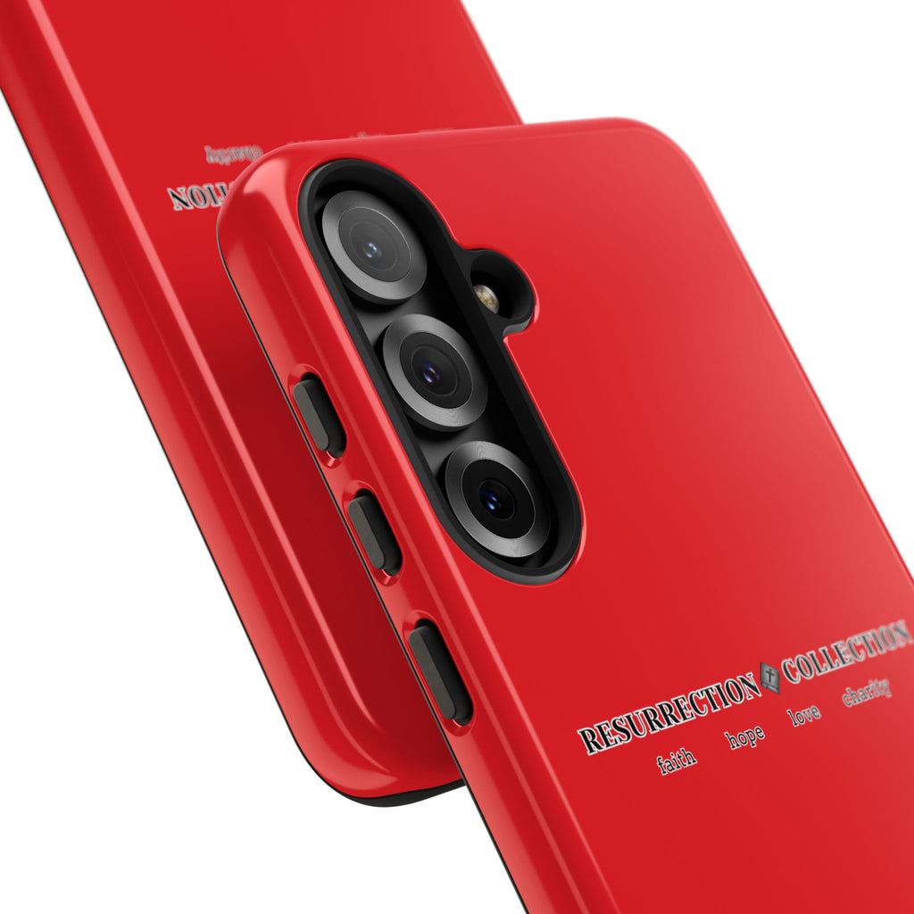 Resurrection Collection Red Tough Phone Case — Bold Religious Faith Design
