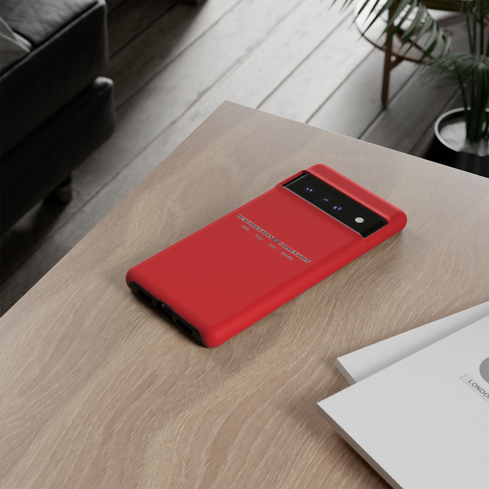 Resurrection Collection Red Tough Phone Case — Bold Religious Faith Design