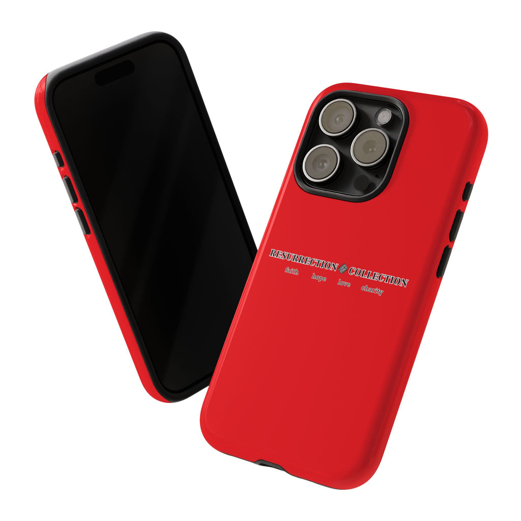 Resurrection Collection Red Tough Phone Case — Bold Religious Faith Design