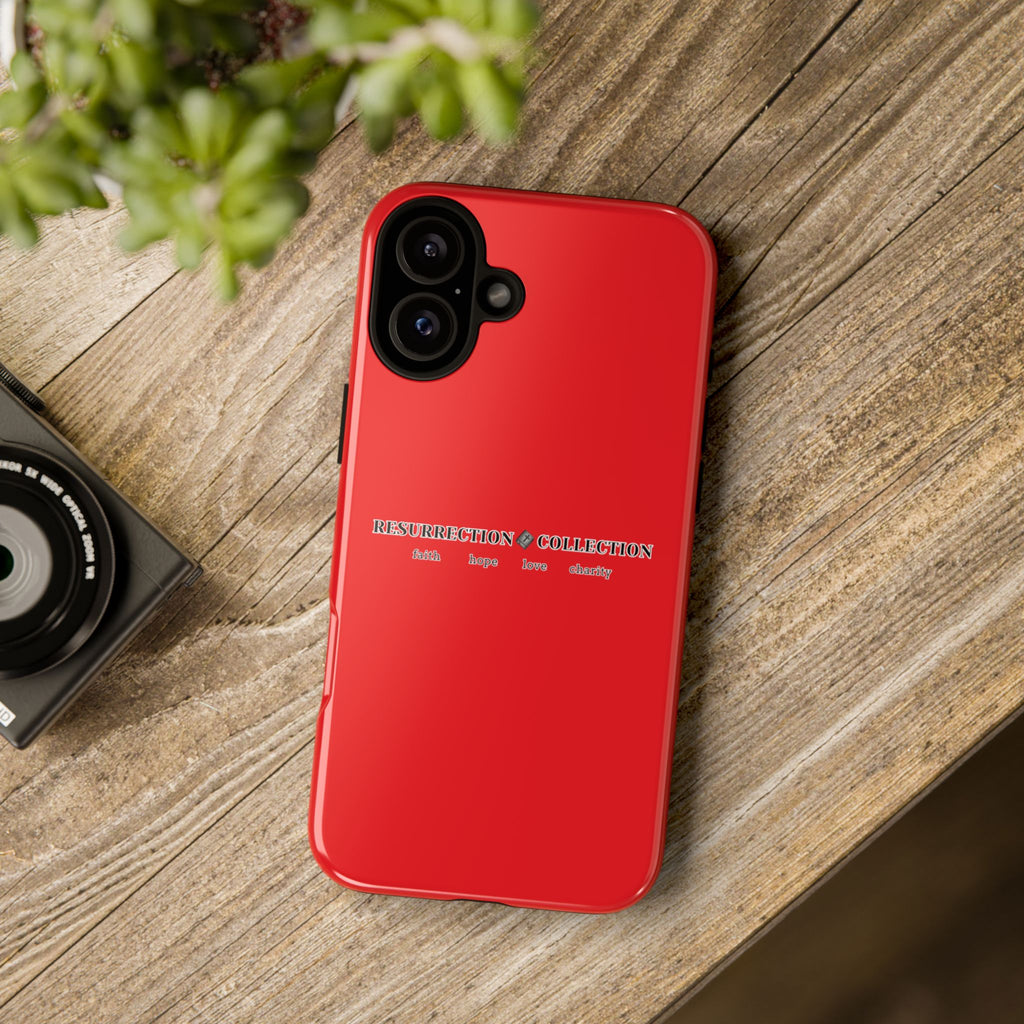Resurrection Collection Red Tough Phone Case — Bold Religious Faith Design
