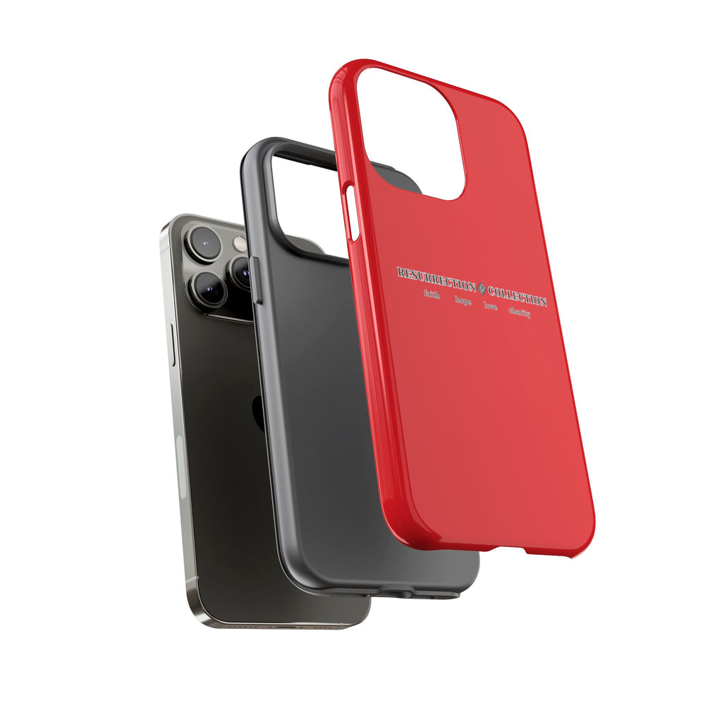 Resurrection Collection Red Tough Phone Case — Bold Religious Faith Design