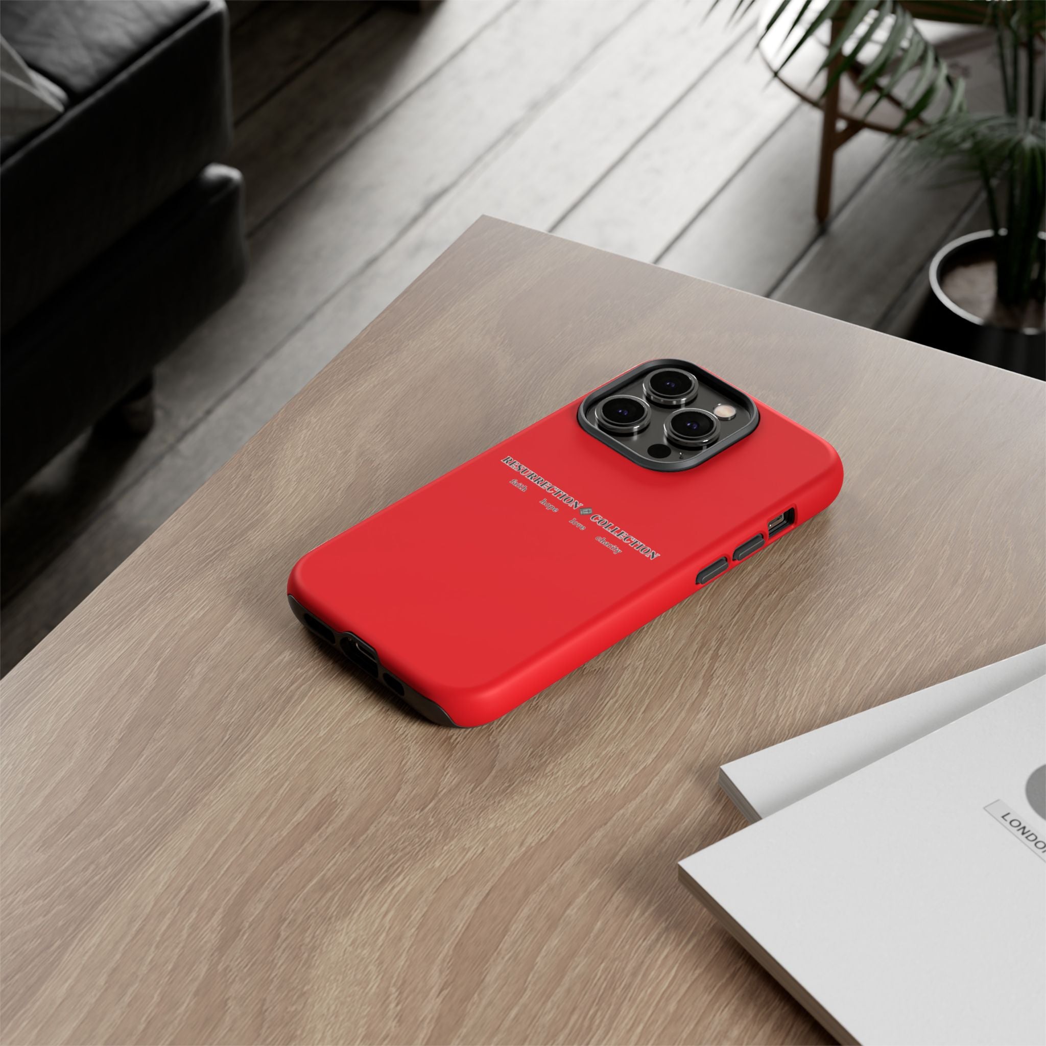 Resurrection Collection Red Tough Phone Case — Bold Religious Faith Design