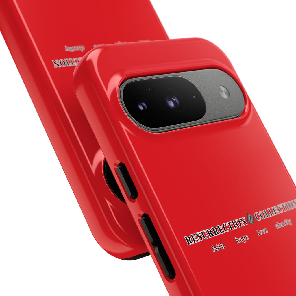 Resurrection Collection Red Tough Phone Case — Bold Religious Faith Design