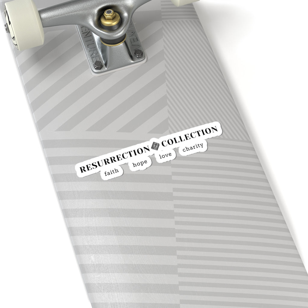 Resurrection Collection Kiss-Cut Sticker — Faith Hope Love Charity Laptop Decal
