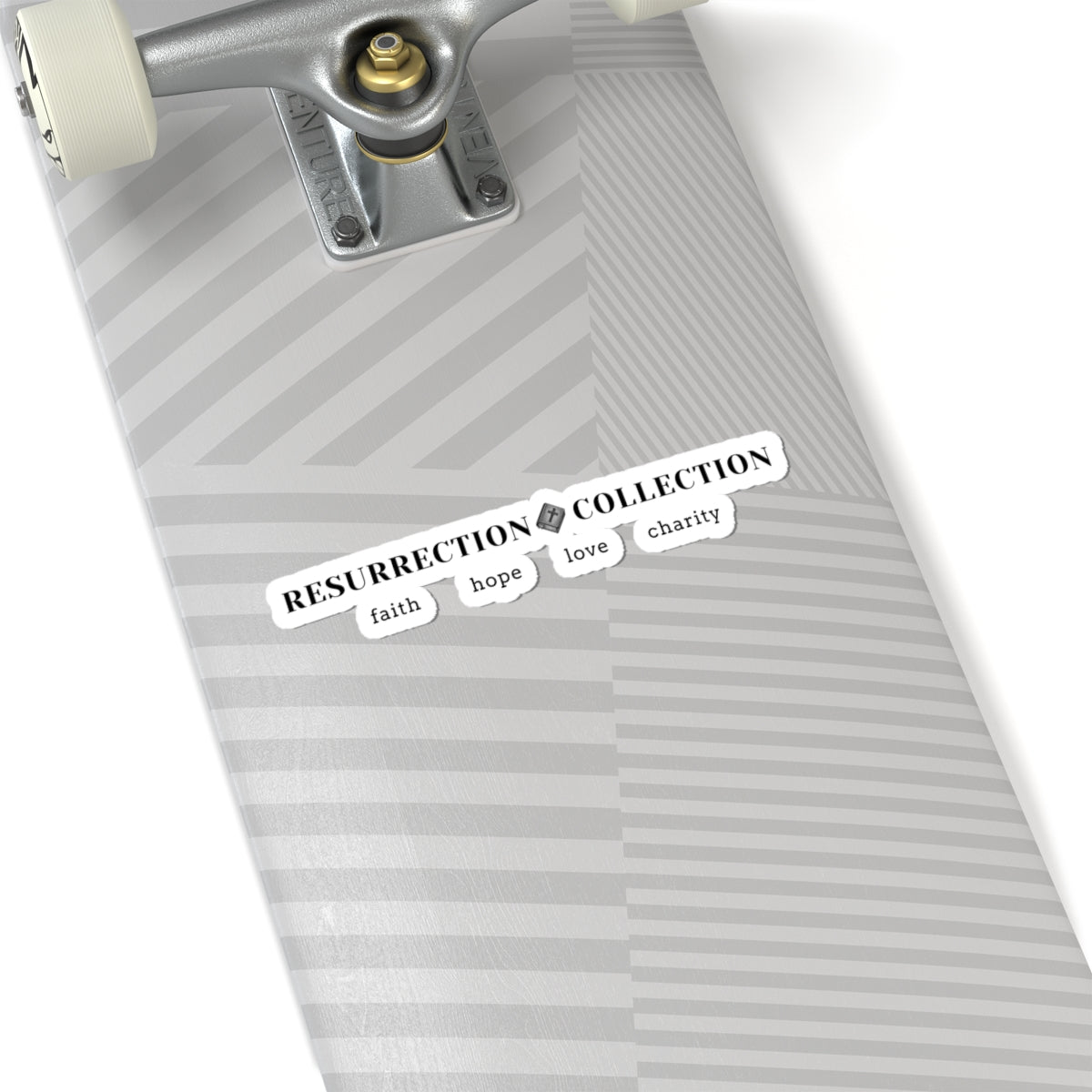 Resurrection Collection Kiss-Cut Sticker — Faith Hope Love Charity Laptop Decal