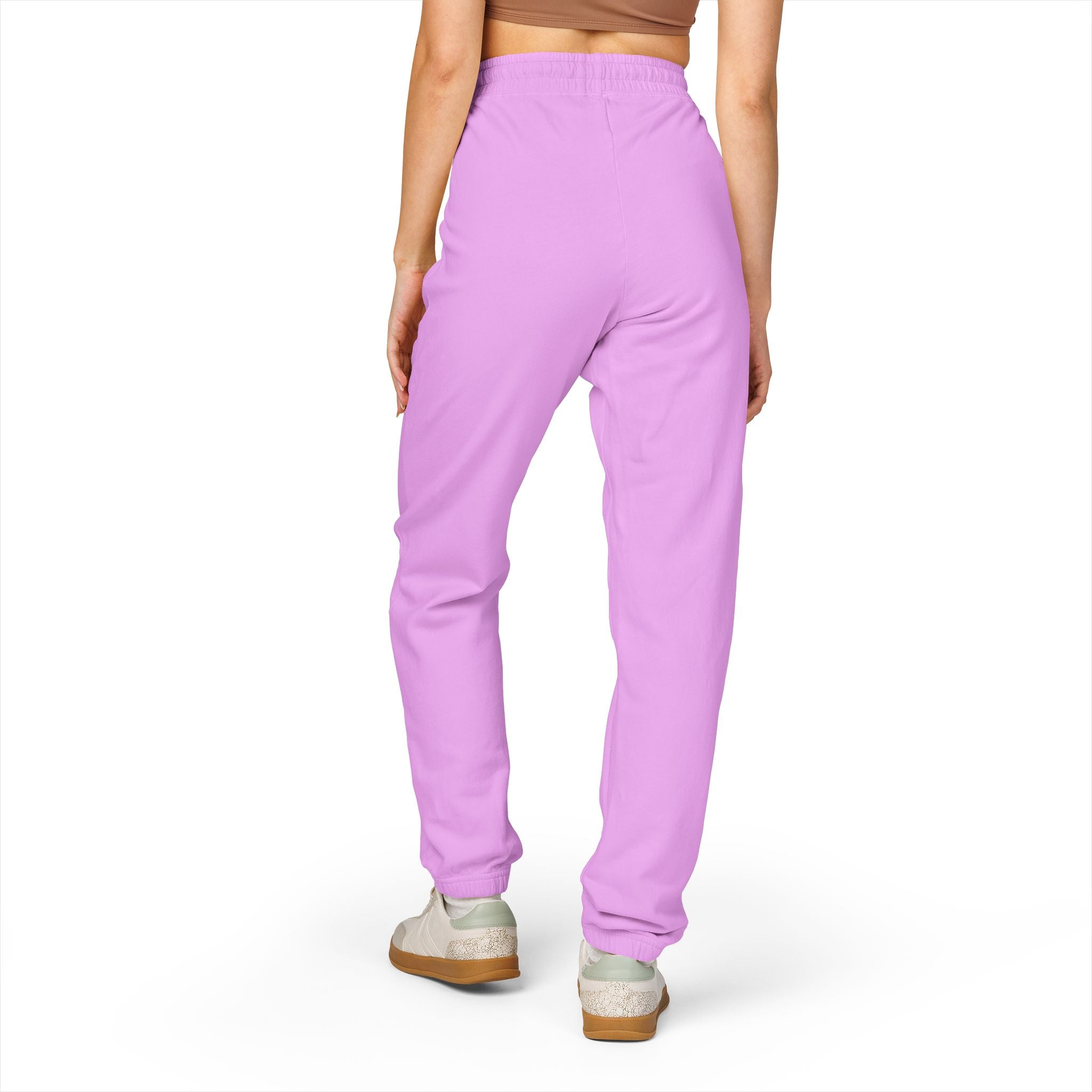 Cross & Roses Sweatpants — Religious Graphic Fleece Joggers