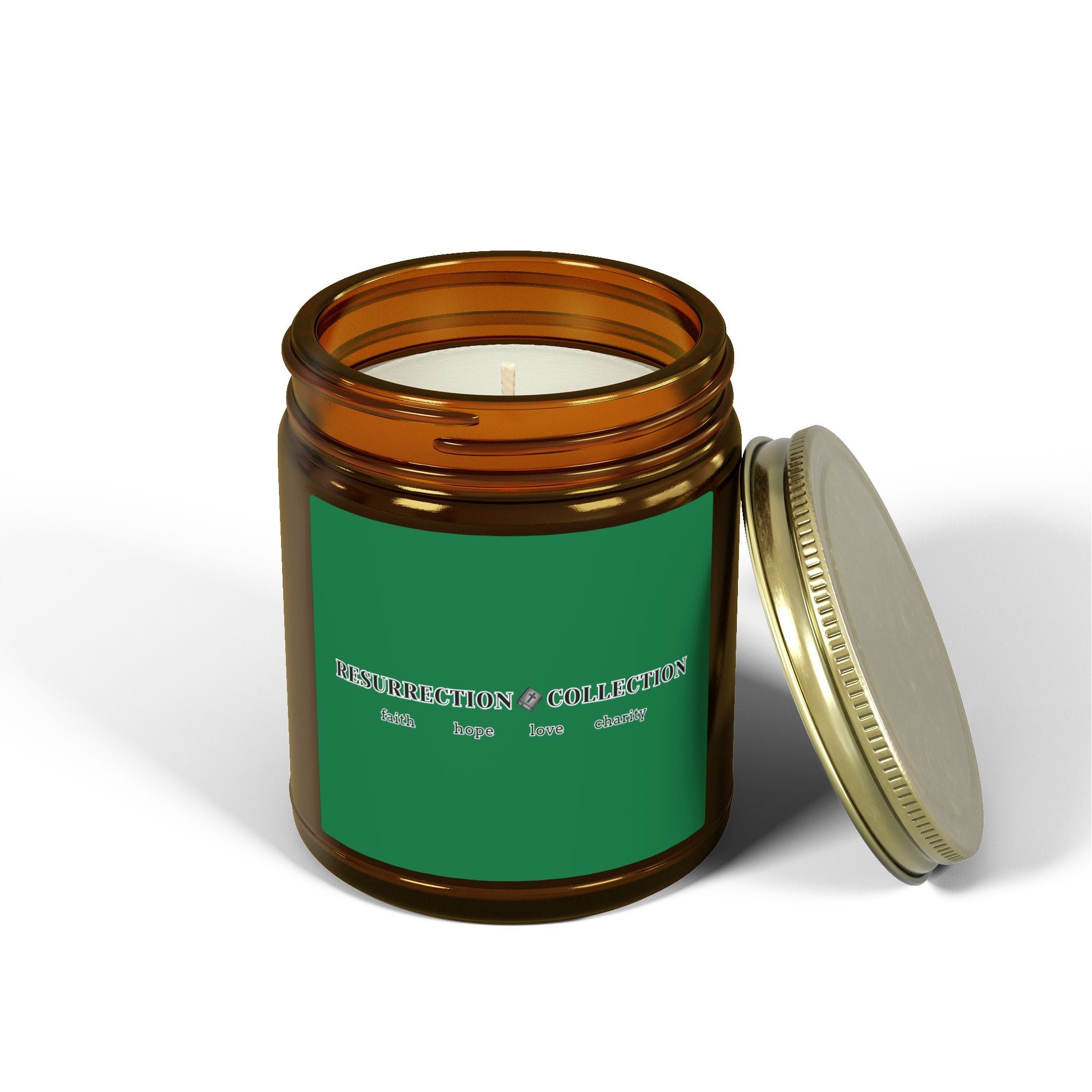 Coconut Apricot Scented Candle (4oz & 9oz) — Coconut Apricot Wax Jar — Resurrection Collection