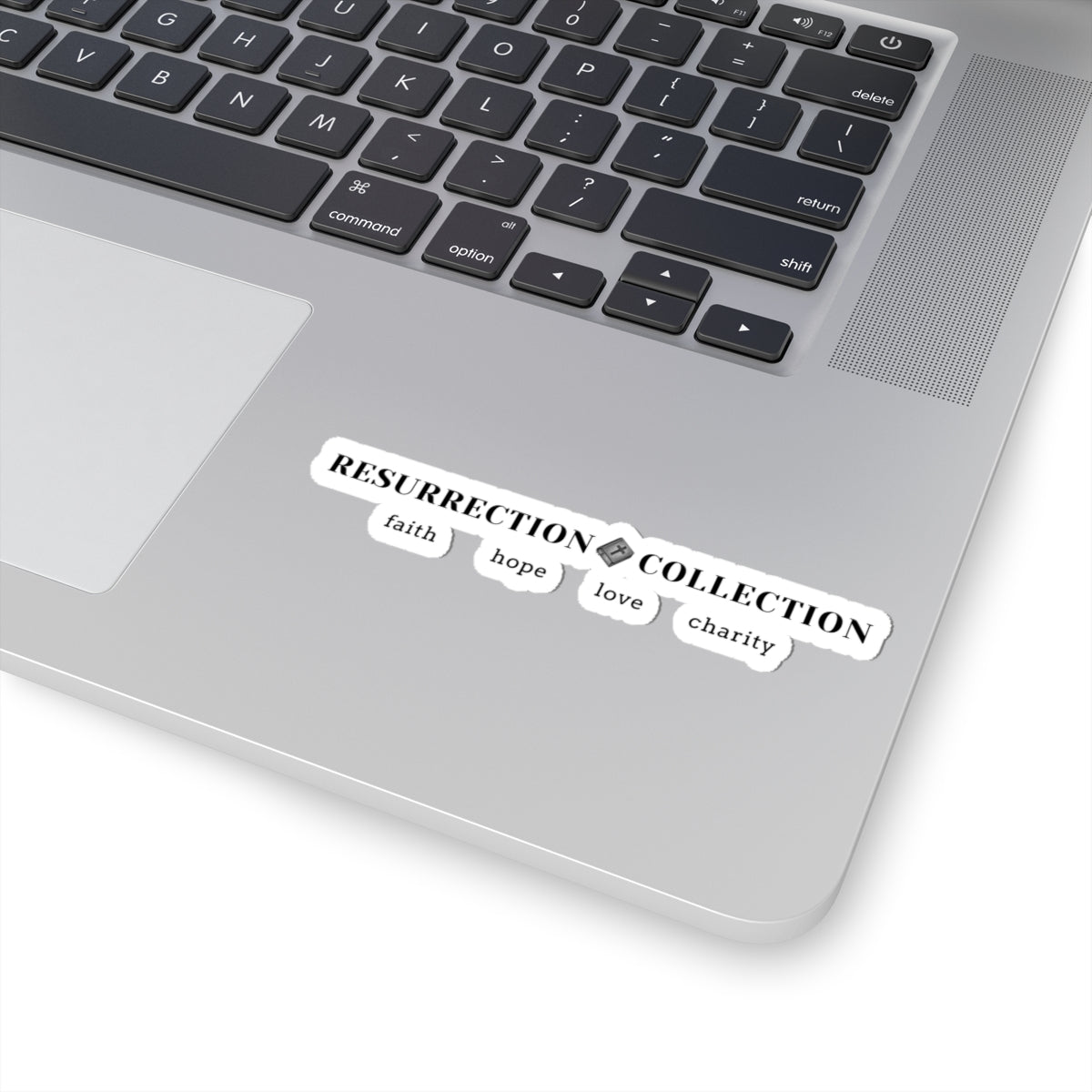 Resurrection Collection Kiss-Cut Sticker — Faith Hope Love Charity Laptop Decal