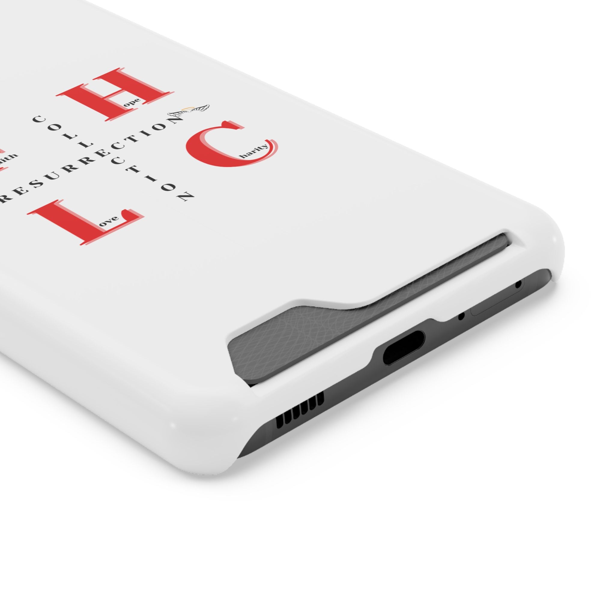 Phone Case with Card Holder — 'FHLC Resurrection Collection' Minimalist Protective Wallet Case