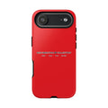 Resurrection Collection Red Tough Phone Case — Bold Religious Faith Design