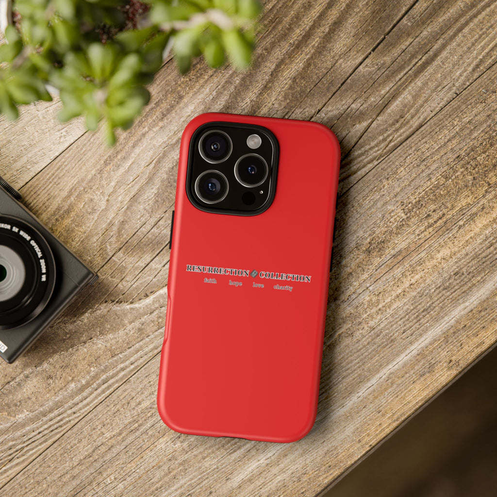 Resurrection Collection Red Tough Phone Case — Bold Religious Faith Design