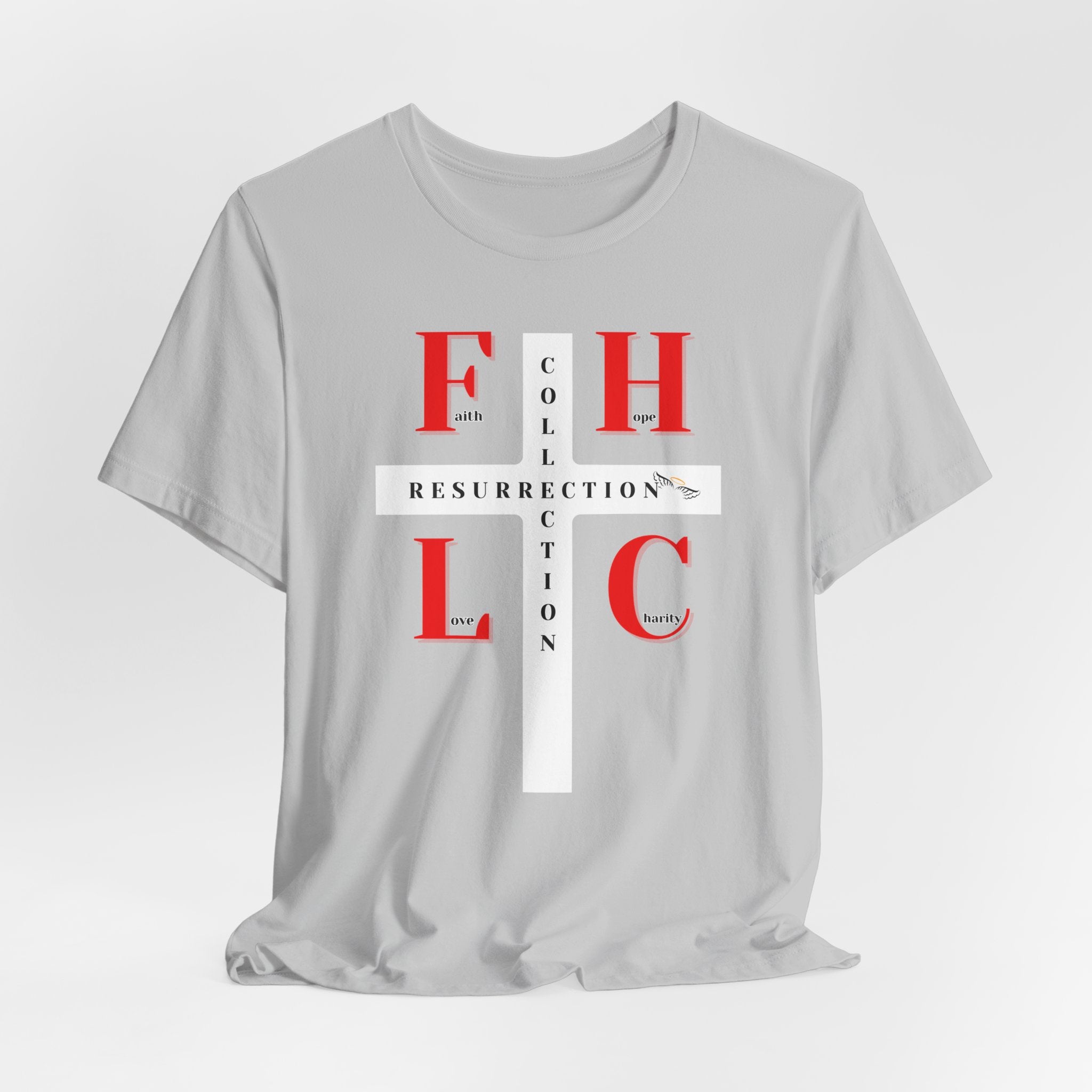 Resurrection Collection Graphic Tee – Faith Hope Love Shirt