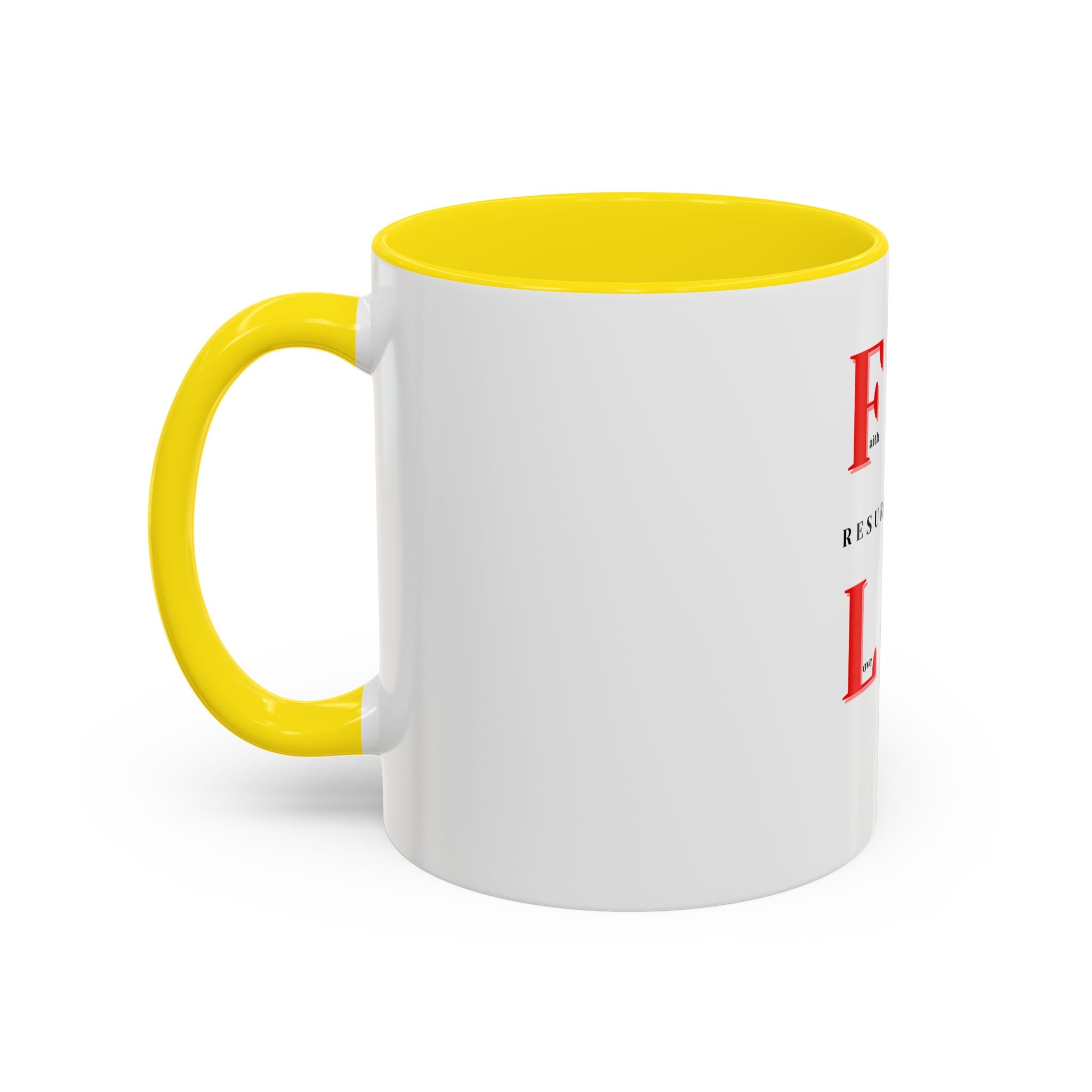 Resurrection Collection Accent Coffee Mug — Inspirational Christian Scripture Mug (11/15oz)