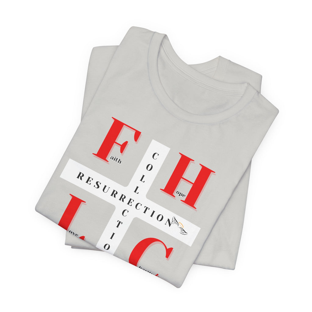 Resurrection Collection Graphic Tee – Faith Hope Love Shirt