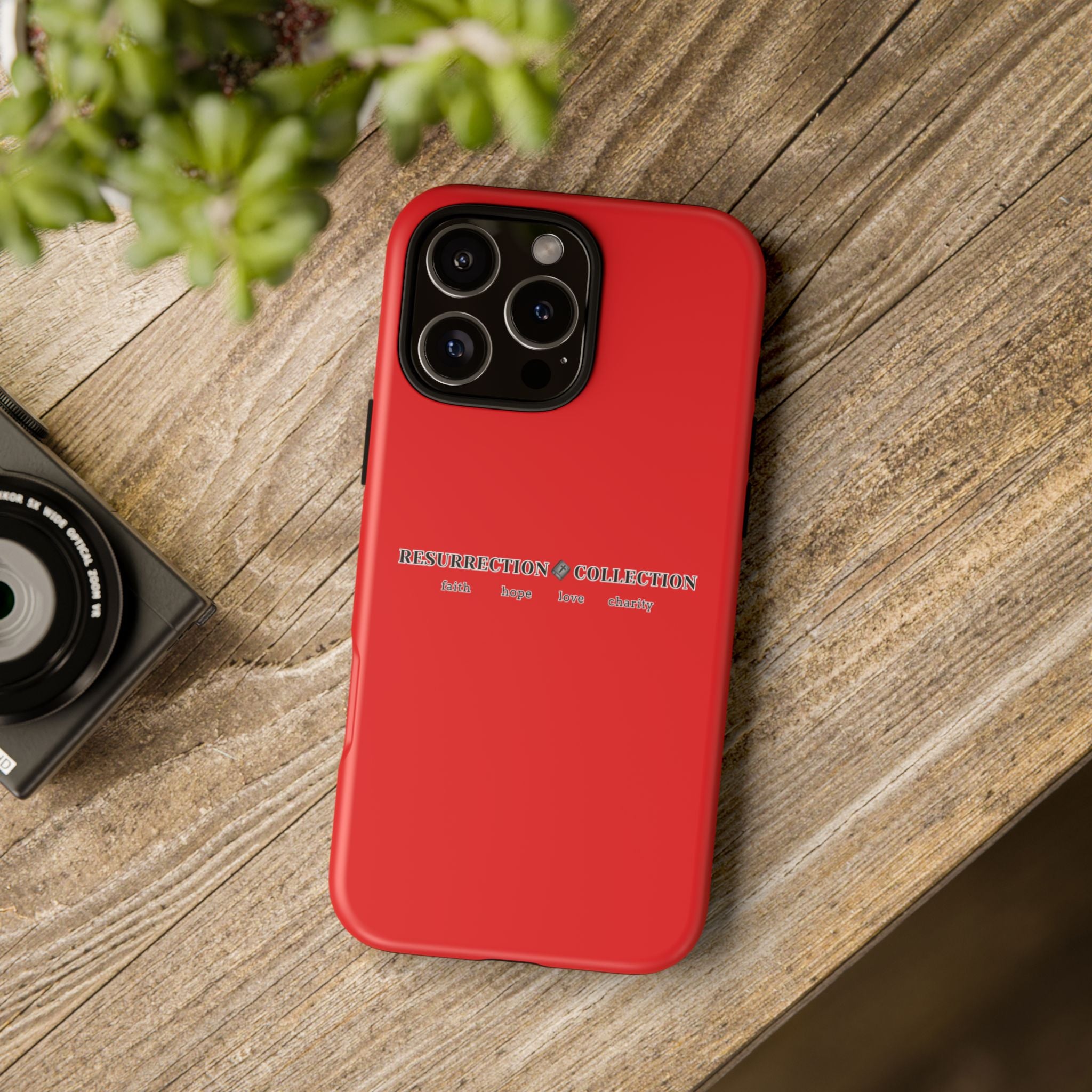 Resurrection Collection Red Tough Phone Case — Bold Religious Faith Design