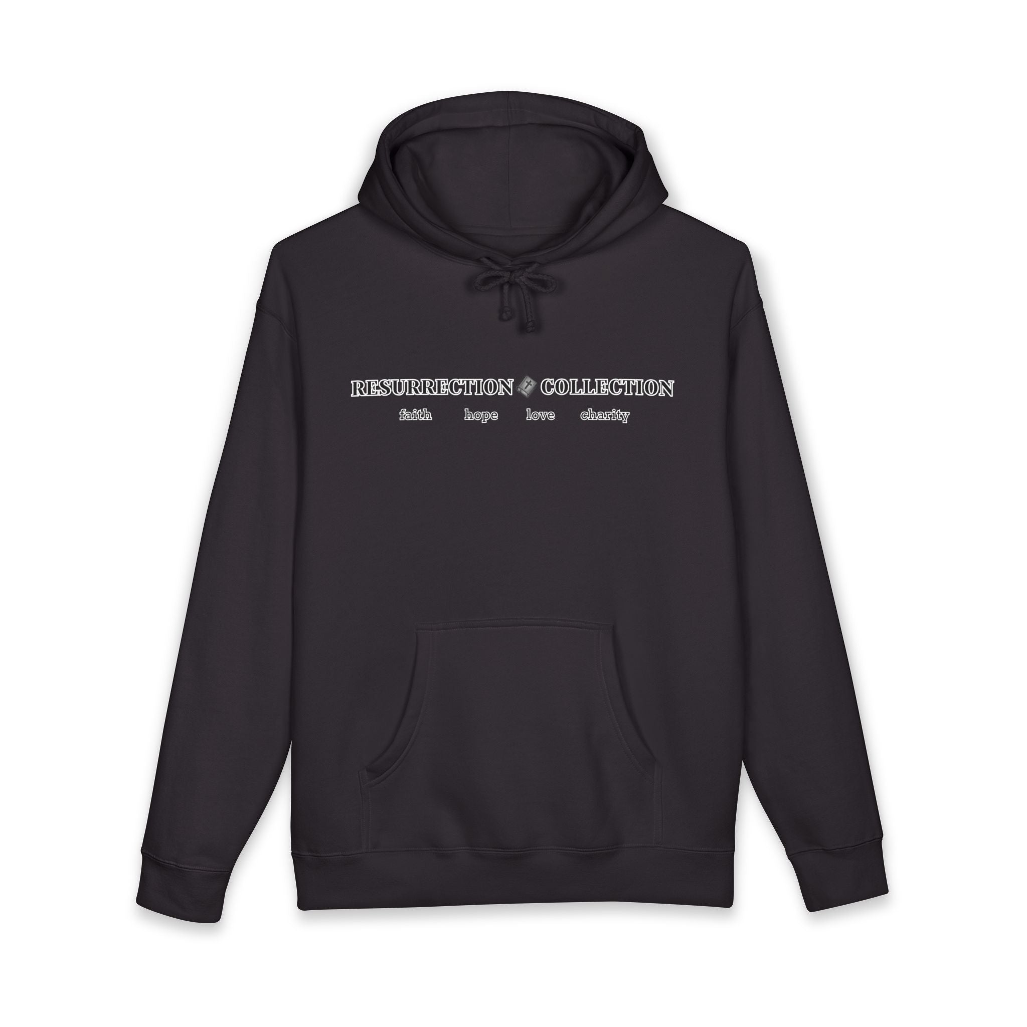 Resurrection Collection Hoodie — Faith, Hope, Love, Charity Pullover
