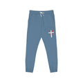 Cross & Roses Sweatpants — Religious Graphic Fleece Joggers