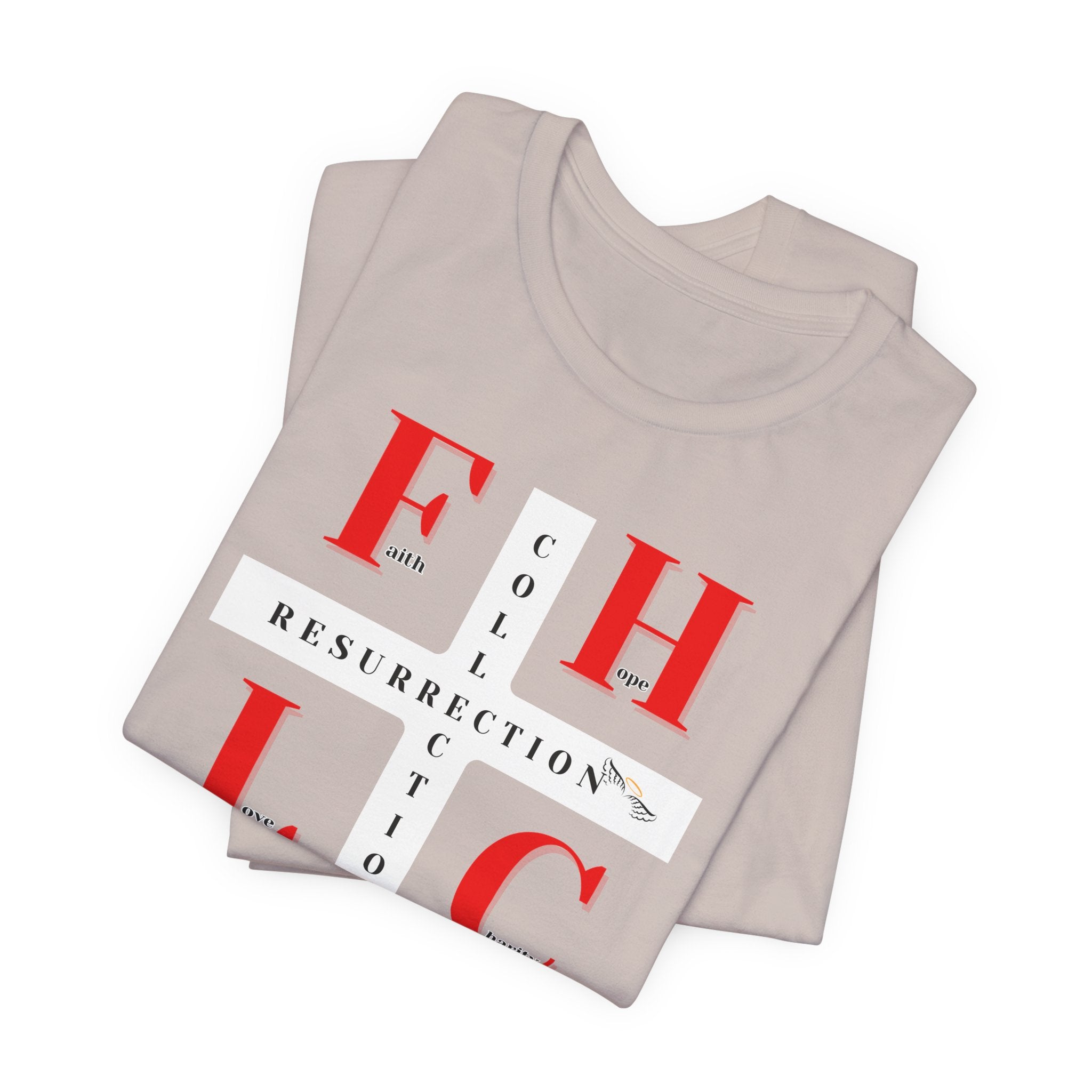Resurrection Collection Graphic Tee – Faith Hope Love Shirt