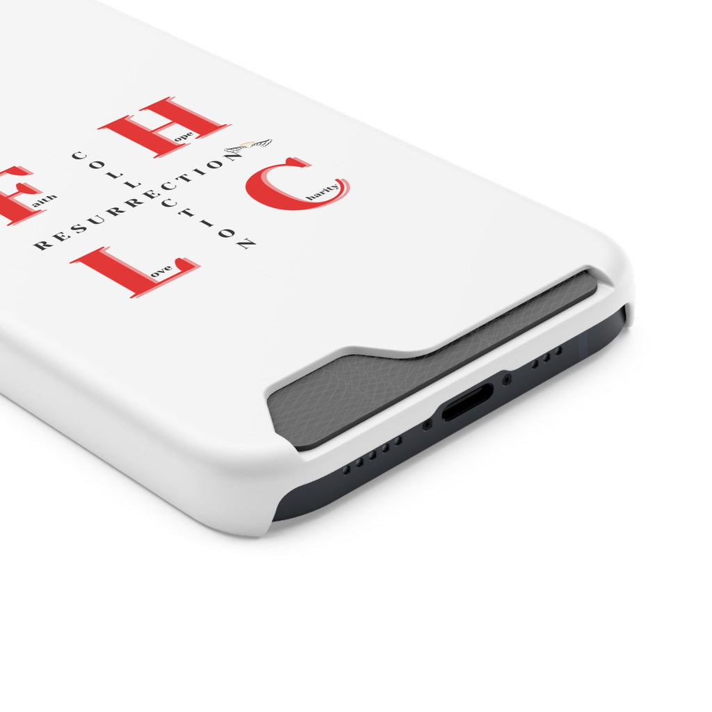 Phone Case with Card Holder — 'FHLC Resurrection Collection' Minimalist Protective Wallet Case
