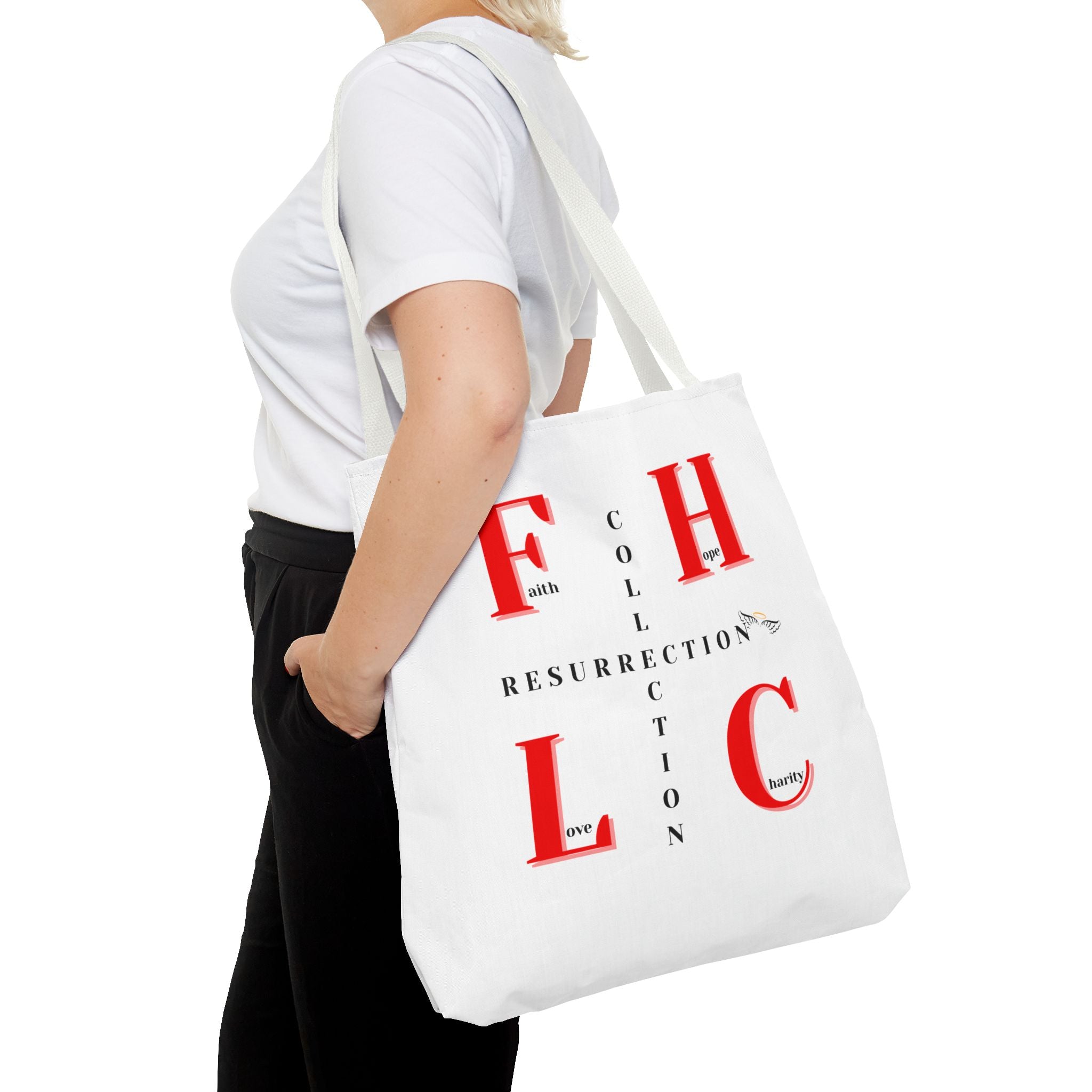 Resurrection Collection Tote Bag — Faith & Hope Graphic Tote