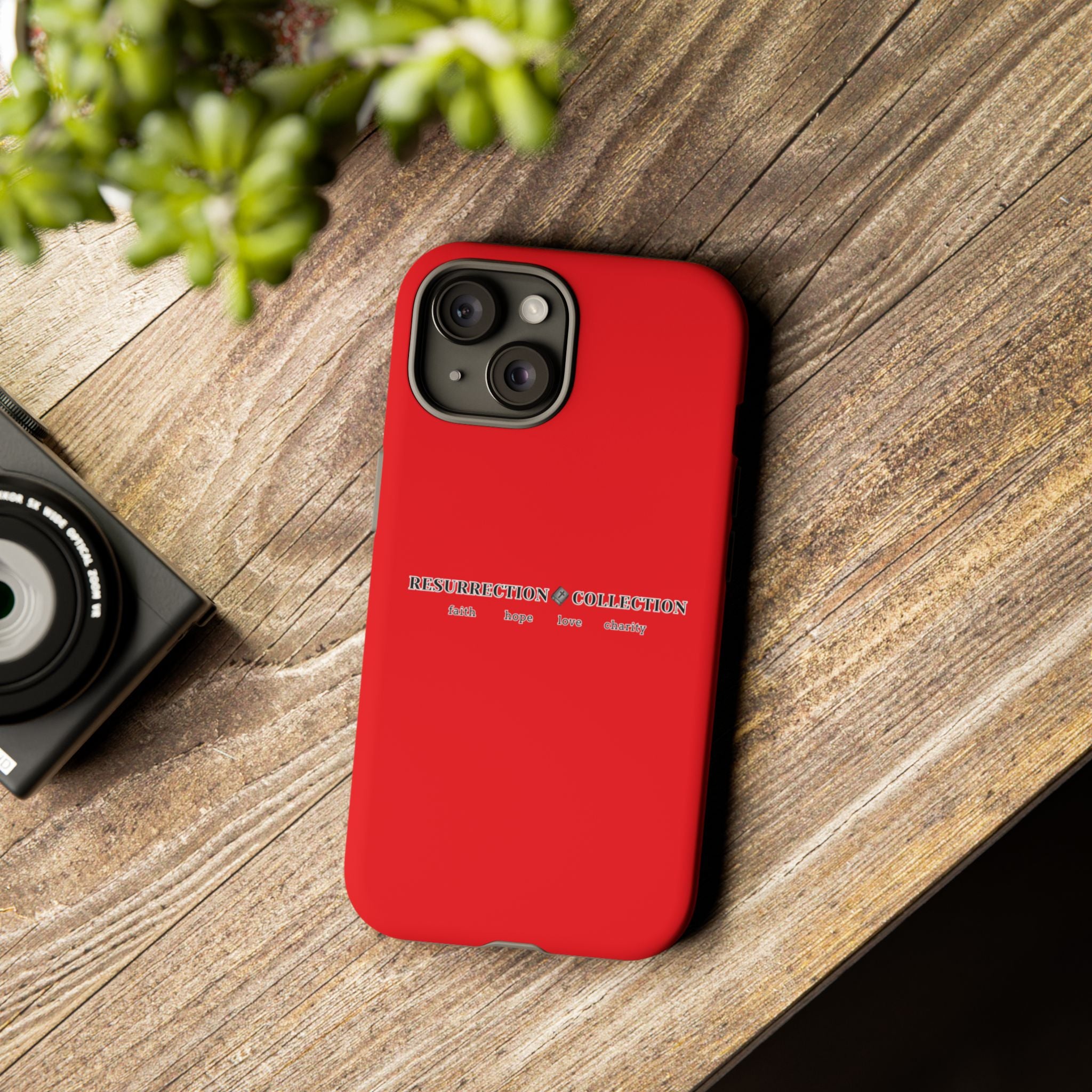 Resurrection Collection Red Tough Phone Case — Bold Religious Faith Design