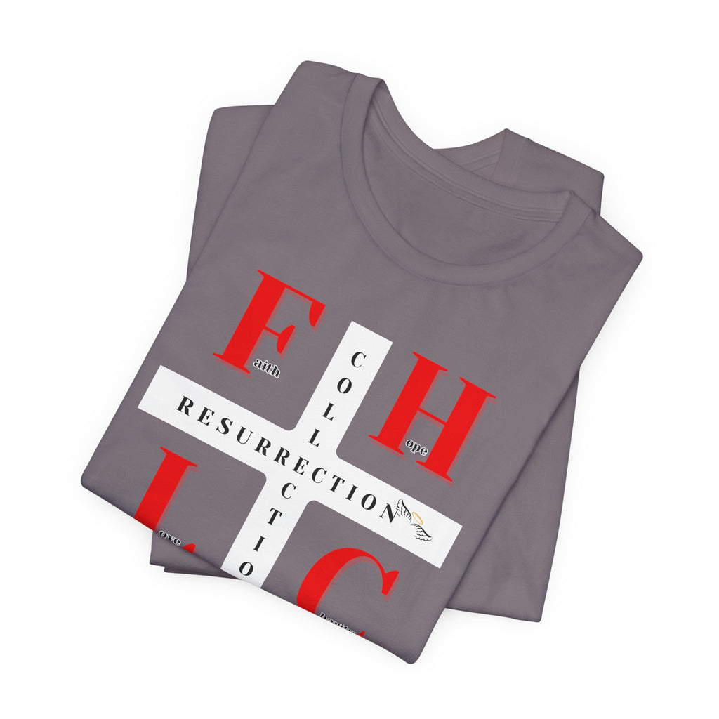 Resurrection Collection Graphic Tee – Faith Hope Love Shirt