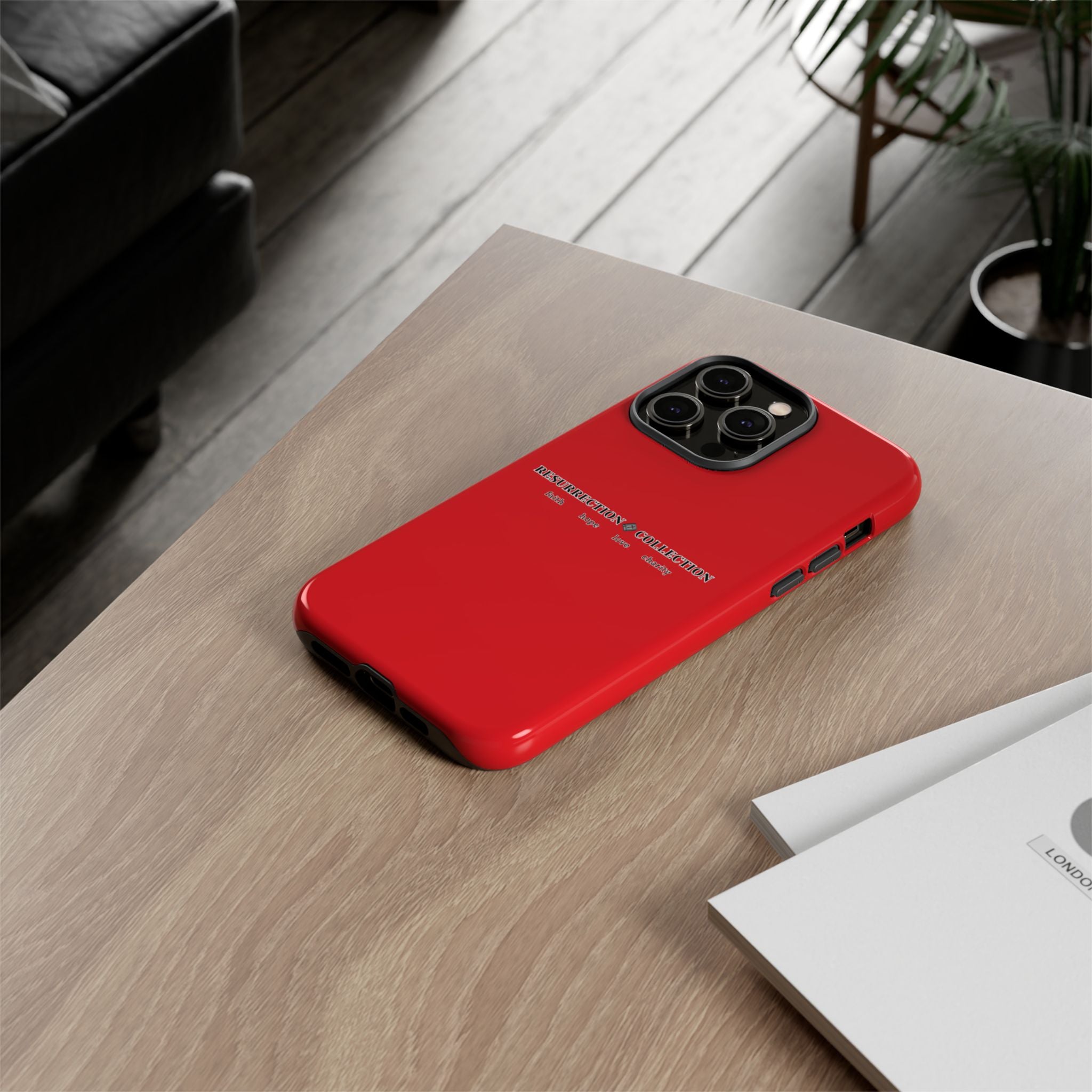 Resurrection Collection Red Tough Phone Case — Bold Religious Faith Design