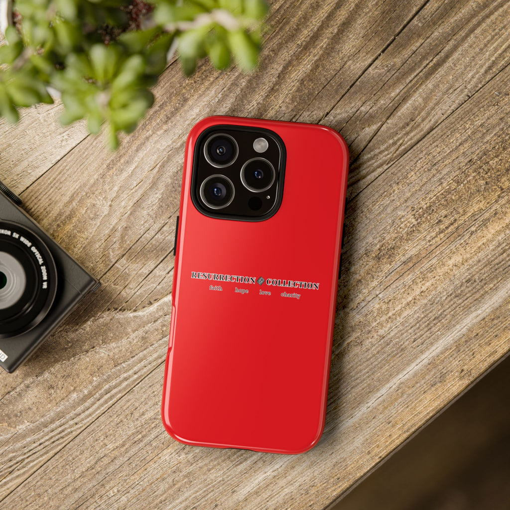 Resurrection Collection Red Tough Phone Case — Bold Religious Faith Design