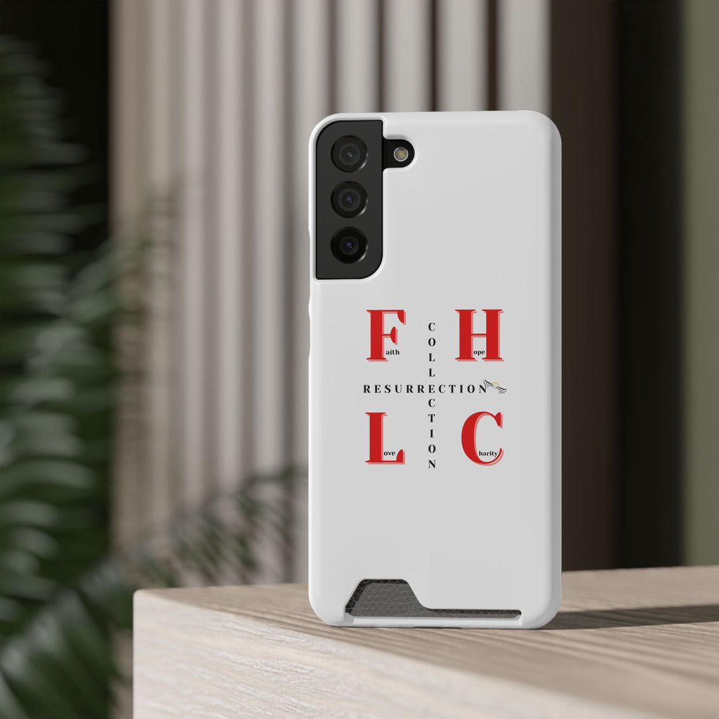 Phone Case with Card Holder — 'FHLC Resurrection Collection' Minimalist Protective Wallet Case