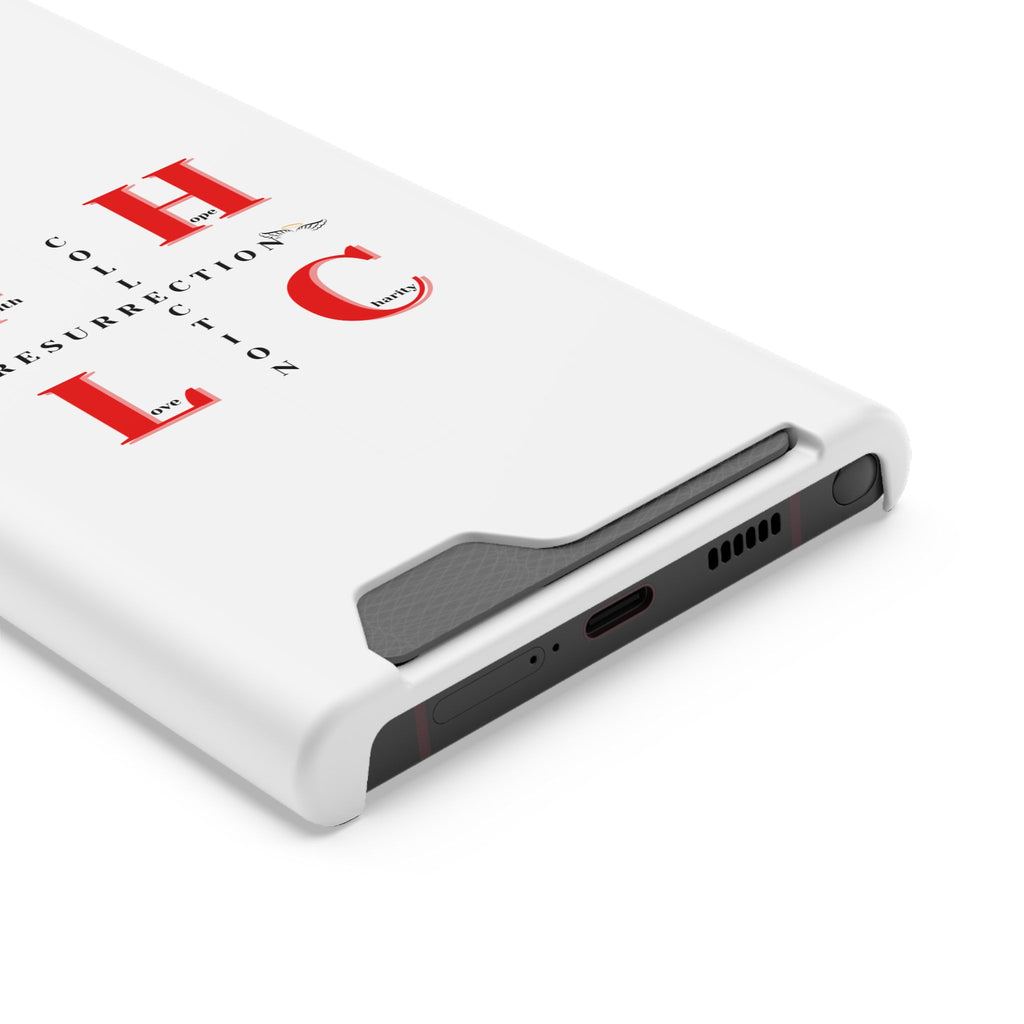 Phone Case with Card Holder — 'FHLC Resurrection Collection' Minimalist Protective Wallet Case