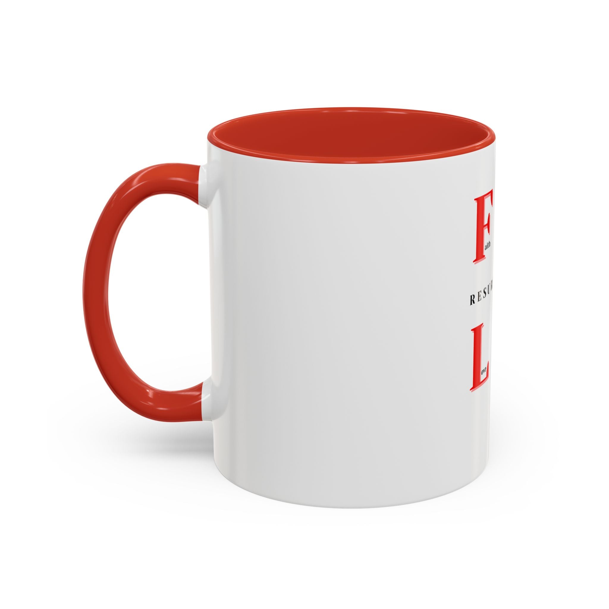 Resurrection Collection Accent Coffee Mug — Inspirational Christian Scripture Mug (11/15oz)