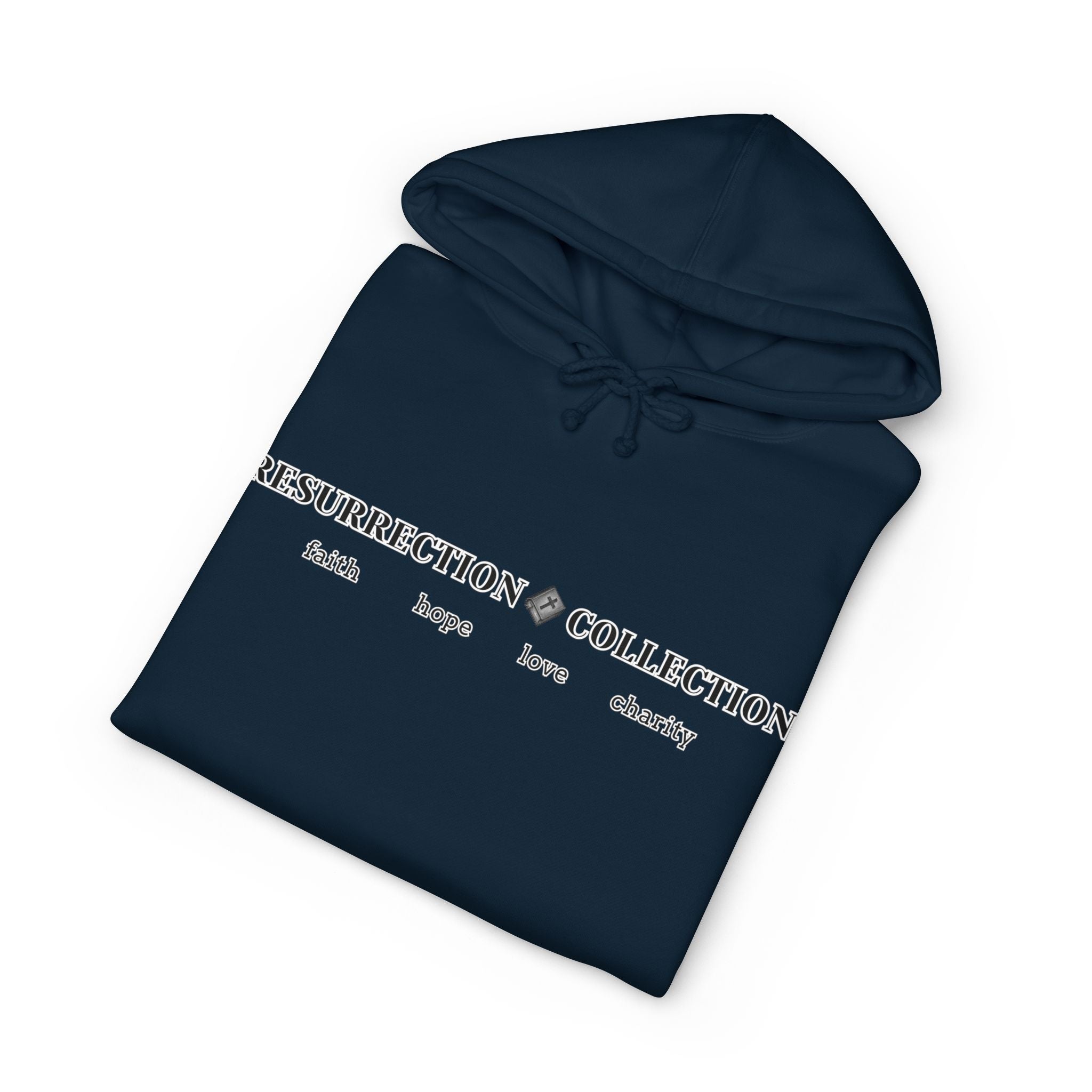 Resurrection Collection Hoodie — Faith, Hope, Love, Charity Pullover