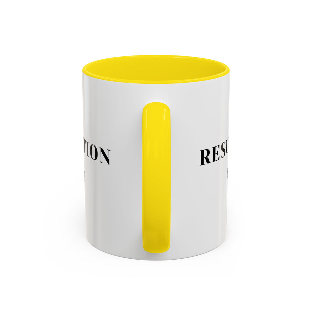 Faith Collection Accent Coffee Mug — Hope, Love, Charity Black-Trim Ceramic Mug