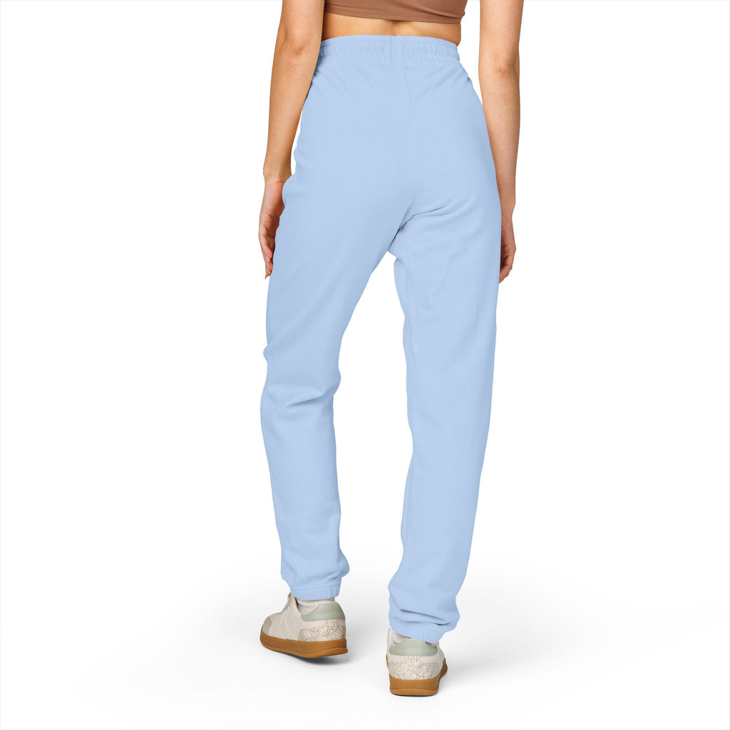 Cross & Roses Sweatpants — Religious Graphic Fleece Joggers