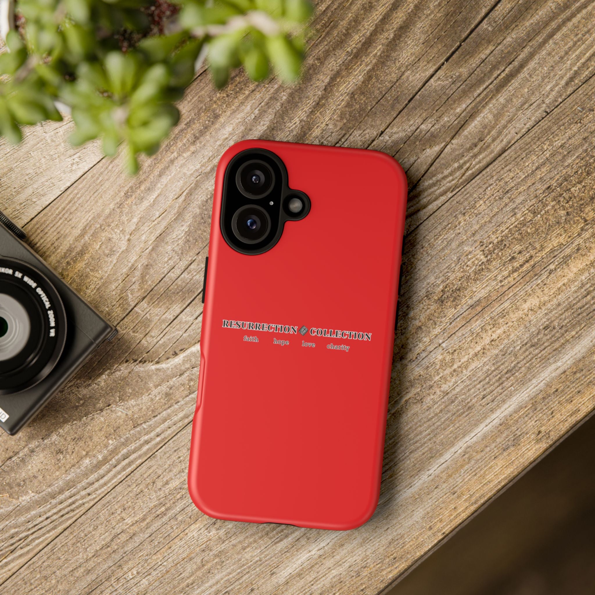 Resurrection Collection Red Tough Phone Case — Bold Religious Faith Design