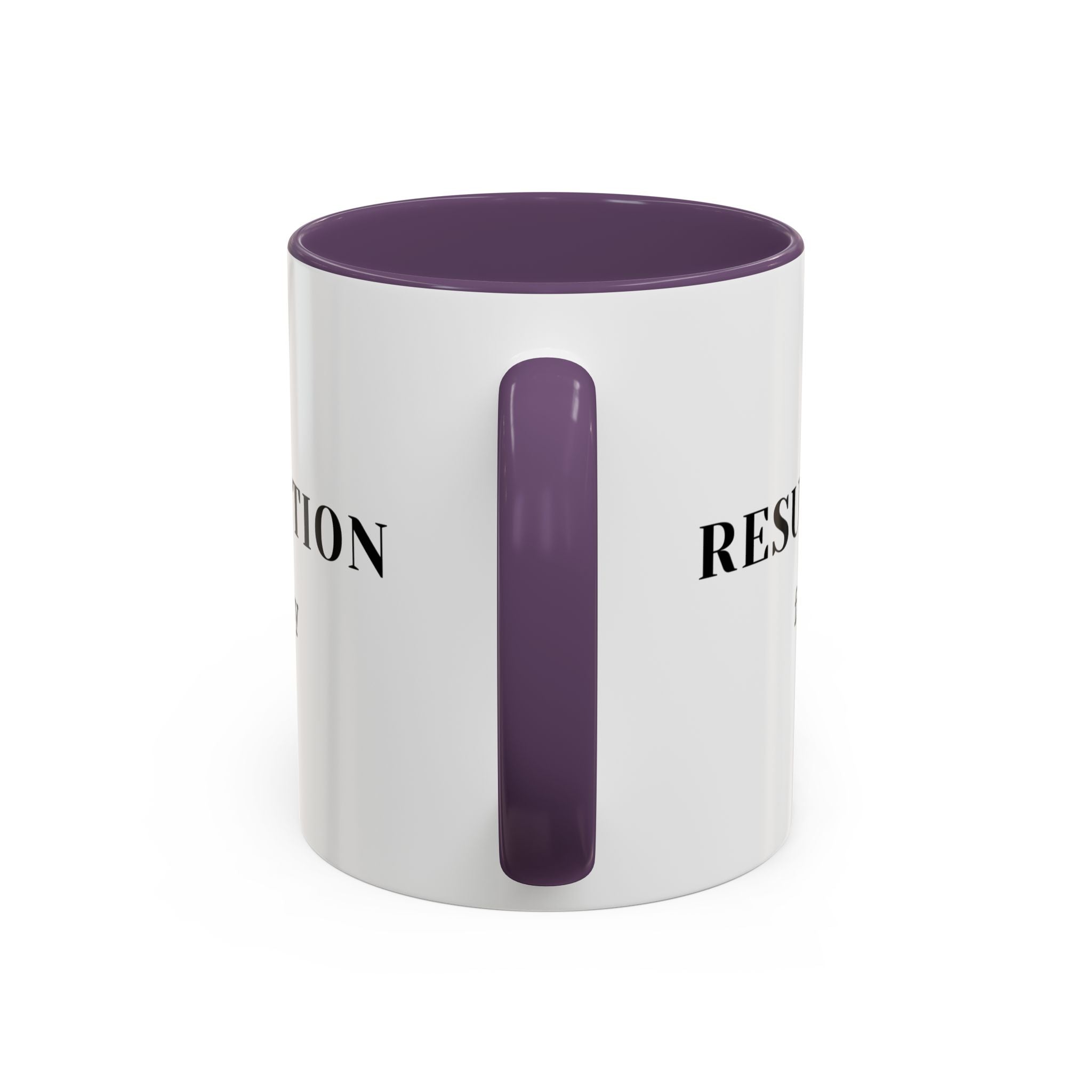 Faith Collection Accent Coffee Mug — Hope, Love, Charity Black-Trim Ceramic Mug