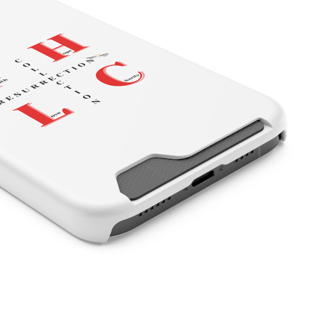 Phone Case with Card Holder — 'FHLC Resurrection Collection' Minimalist Protective Wallet Case