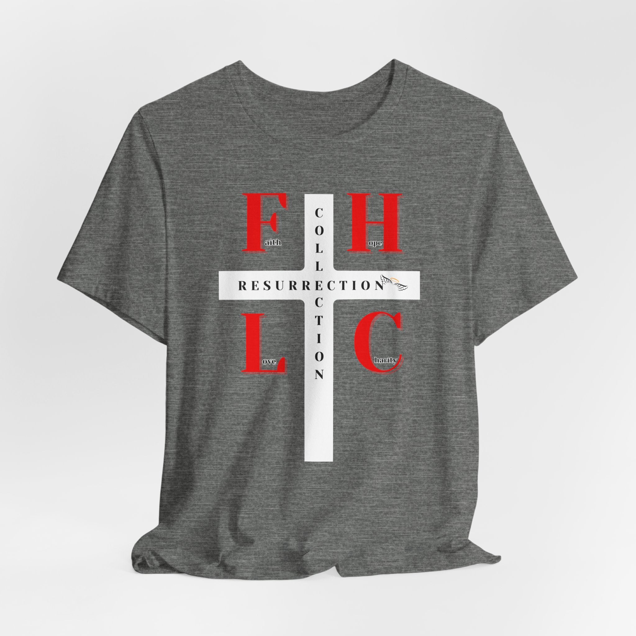 Resurrection Collection Graphic Tee – Faith Hope Love Shirt
